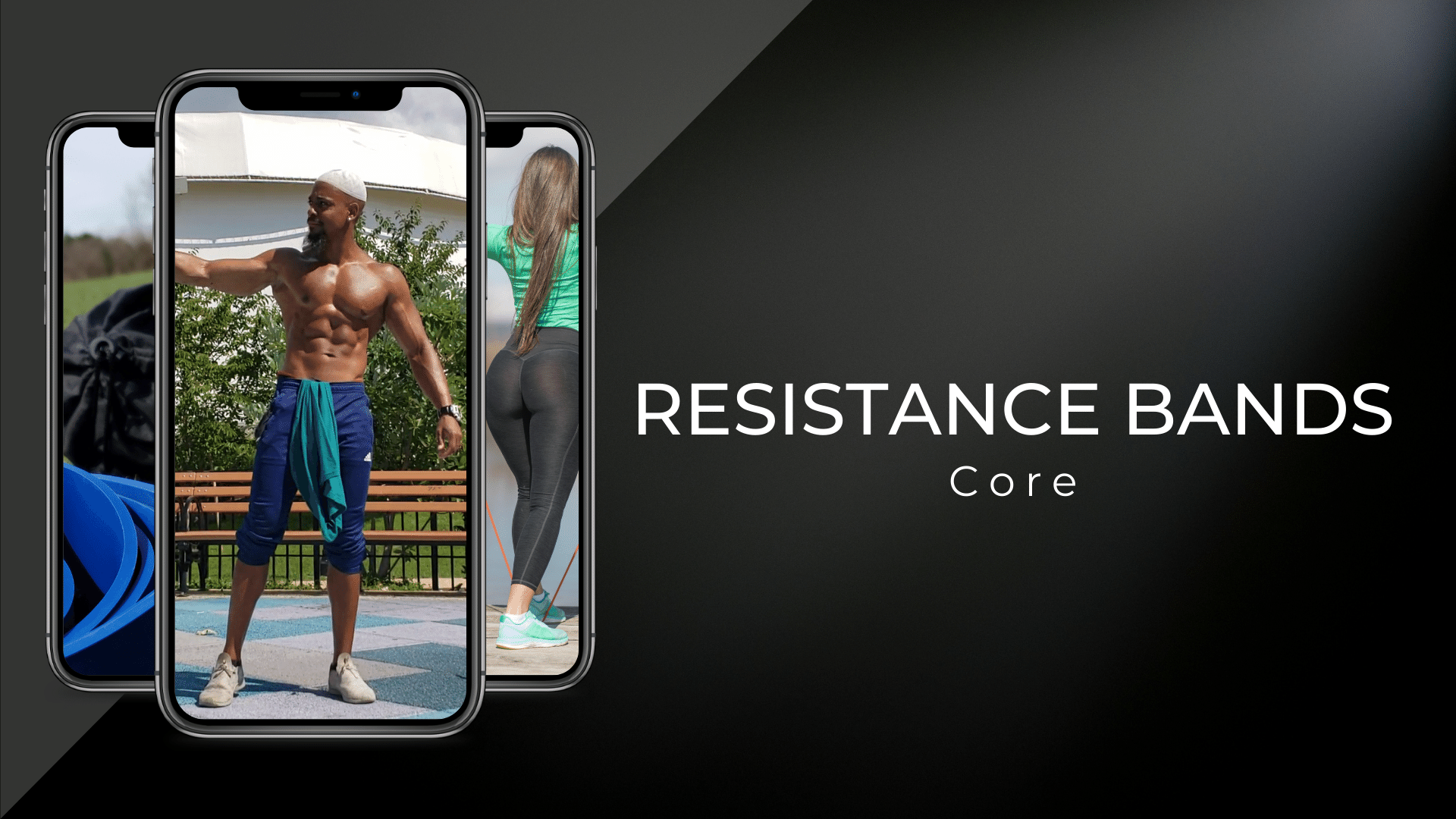 Resistance Bands Core Exercise Library TRIBE BY NOIRE