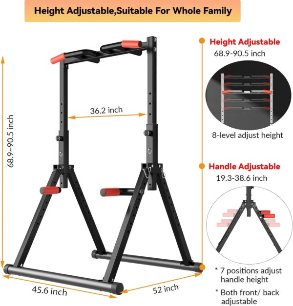 Foldable Pull Up & Dip Bar - Image 4