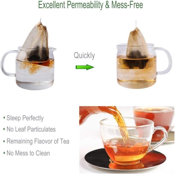 Eco-Fil Disposable Tea Filter Bags for Loose Tea - Image 3