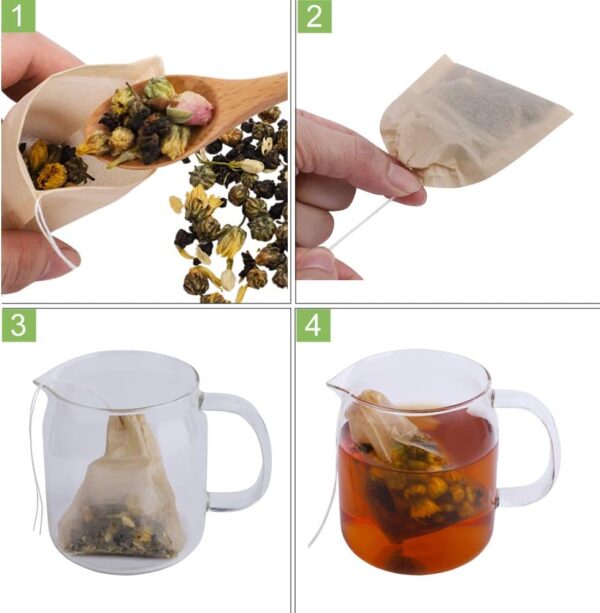 Eco-Fil Disposable Tea Filter Bags for Loose Tea - Image 4